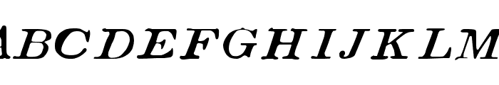 Boston 1851 Italic Expanded Font UPPERCASE