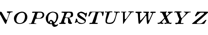Boston 1851 Italic Expanded Font UPPERCASE