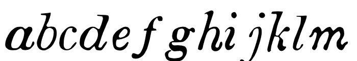 Boston 1851 Italic Font LOWERCASE