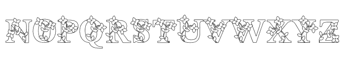 Botanic Decorative Font UPPERCASE