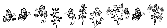 BotanicalMonogram Font OTHER CHARS