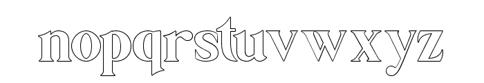 Botanist-Outline Font LOWERCASE