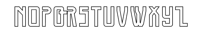 Bothweld Outline Font LOWERCASE