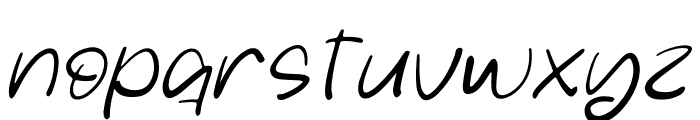 Bottanic Hustle Italic Font LOWERCASE