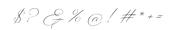 BotterillSignature Font OTHER CHARS