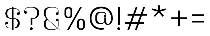 Botuna-ExtraLight Font OTHER CHARS