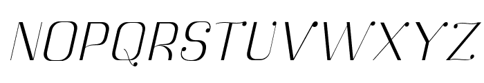 Botuna-ExtraLightSlanted Font UPPERCASE