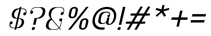 Botuna-MediumSlanted Font OTHER CHARS
