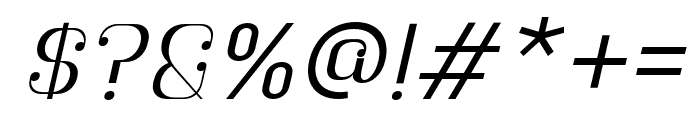 Botuna-Slanted Font OTHER CHARS