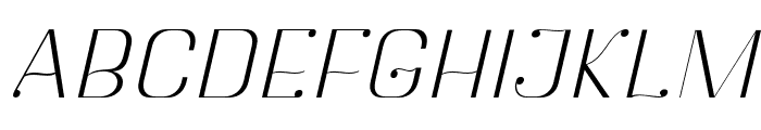 Botuna-ThinSlanted Font UPPERCASE