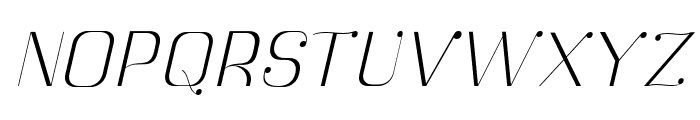 Botuna-ThinSlanted Font UPPERCASE