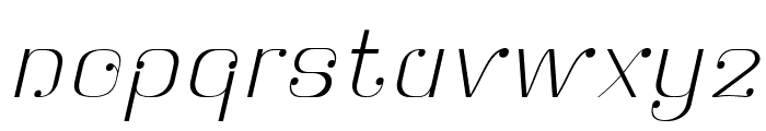 Botuna-ThinSlanted Font LOWERCASE