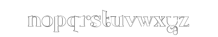 Bougenville Outline Regular Font LOWERCASE