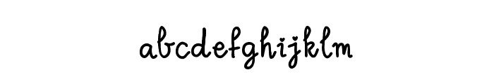 Bougenville flowers Font LOWERCASE