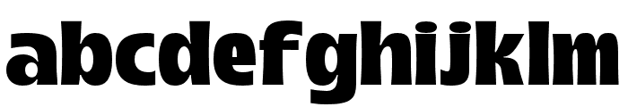 Boughy-Expanded Font LOWERCASE
