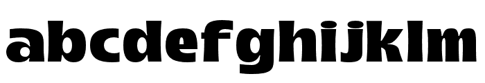 Boughy-ExtraExpanded Font LOWERCASE