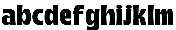 Boughy-SemiExpanded Font LOWERCASE