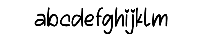 Bouncy Candle Regular Font LOWERCASE