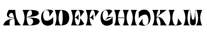 Bournue-Regular Font UPPERCASE