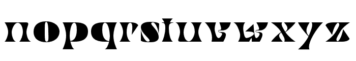 Bournue-Regular Font LOWERCASE