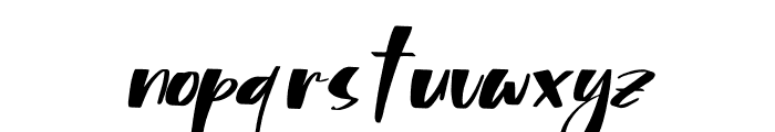 Bouthram Italic Font LOWERCASE