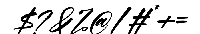 Boutique Italic Font OTHER CHARS