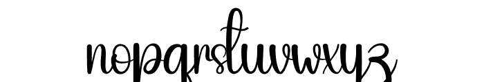 Bovely Font LOWERCASE