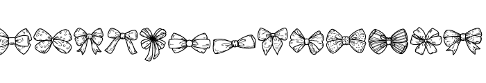 Bow Doodle Font UPPERCASE