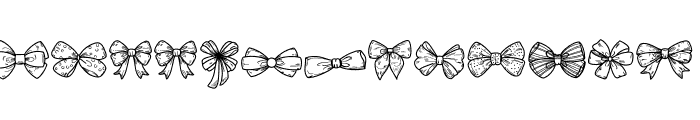 Bow Doodle Font LOWERCASE