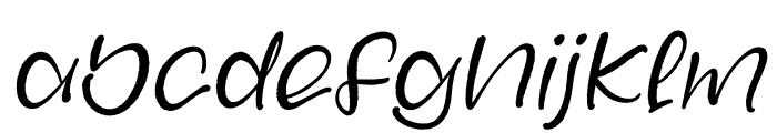Bowliers Dream Italic Font LOWERCASE