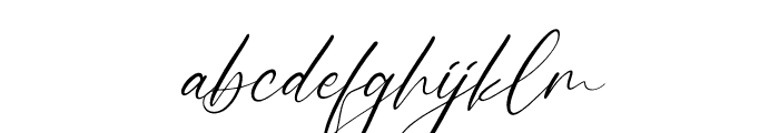 Bowlka Realittan Italic Font LOWERCASE