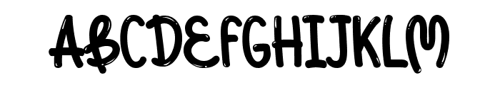 Bowly Bubble Regular Font UPPERCASE