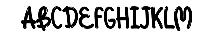 BowlyBubble-Regular Font UPPERCASE