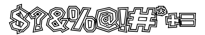 Boxtoon Bold DoubleOutline Font OTHER CHARS