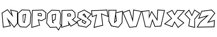 Boxtoon Bold Outline Font LOWERCASE