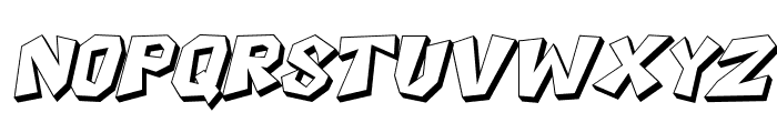 Boxtoon Italic Extrude Font LOWERCASE