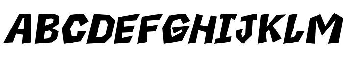 Boxtoon Italic Font LOWERCASE