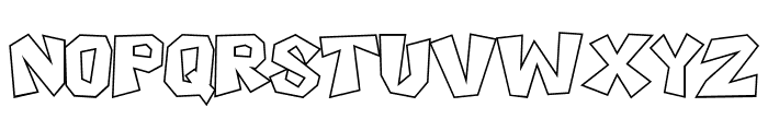 Boxtoon Outline Font UPPERCASE