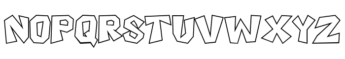 Boxtoon Outline Font LOWERCASE