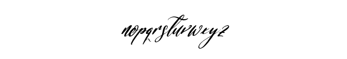 Bracetison Italic Font LOWERCASE
