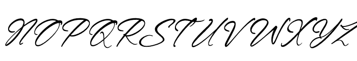 Bradley Milestiago Italic Font UPPERCASE