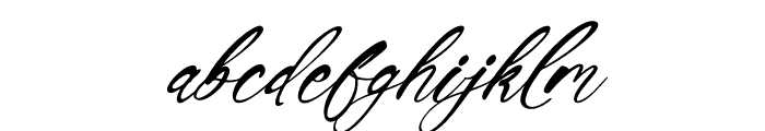 Bradley Milestiago Italic Font LOWERCASE
