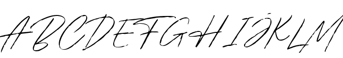 Bradley Signature Regular Font UPPERCASE