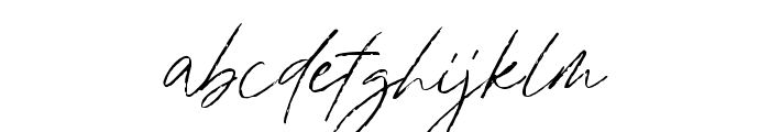Bradley Signature Regular Font LOWERCASE