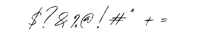 BradleySignature-Regular Font OTHER CHARS