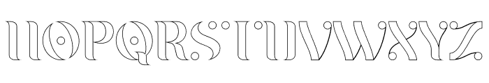 Braga Outline Font UPPERCASE