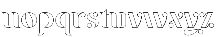 Braga Outline Font LOWERCASE