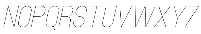 Brainy Variable Italic Hairline Font UPPERCASE