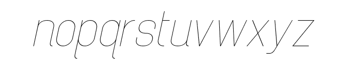 Brainy Variable Italic Hairline Font LOWERCASE