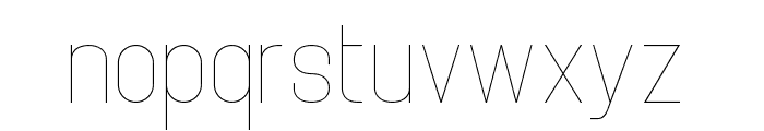 Brainy Variable Regular Hairlin Font LOWERCASE